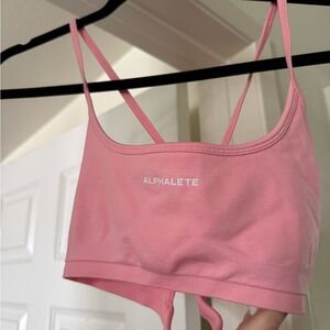 Alphalete Blush Pink Crop Top